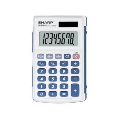 SHARP EL243S 8 Digit Hard Cover Calculator