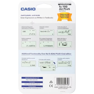 FX-100 AU Plus II Scientific Calculator HSC Approved