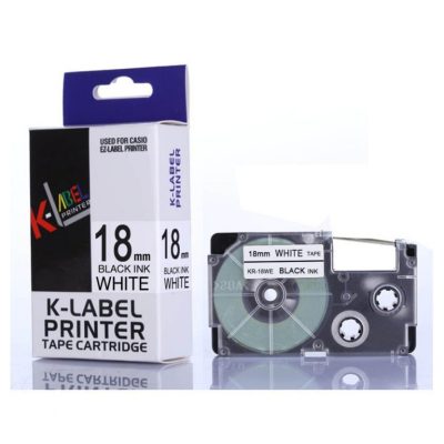 CASIO EZ-LABEL PRINTER TAPE CARTRIDGE XR-18WE1