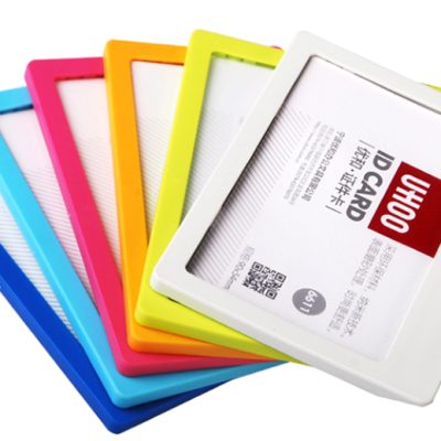 UHOO 6611 High Quality Colorful Horizontal ID Card Holder(12pcs/box)